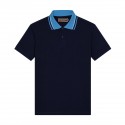 Chomba de jersey cuello combinado