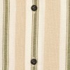 Camisa de lino a rayas M/C