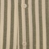 Camisa de lino a rayas M/C