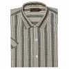 Camisa de lino a rayas M/C