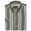Camisa de lino a rayas M/C