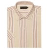 Camisa de lino a rayas M/C