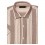 Camisa de lino a rayas M/C