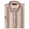 Camisa de lino a rayas M/C