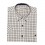 Camisa de lino a cuadros M/C