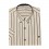 Camisa de lino a rayas M/C